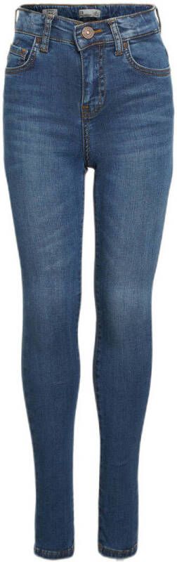 LTB high waist super skinny jeans Sophia marlin blue wash Blauw Meisjes Stretchdenim 128