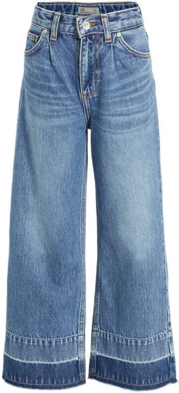 LTB high waist wide leg jeans Felicia mielle wash Blauw Meisjes Denim Effen 164