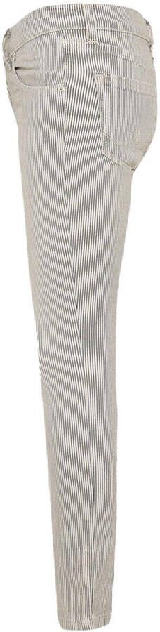 LTB gestreepte skinny jeans AMY bleach line wash Grijs Meisjes Stretchdenim 110 - Foto 4
