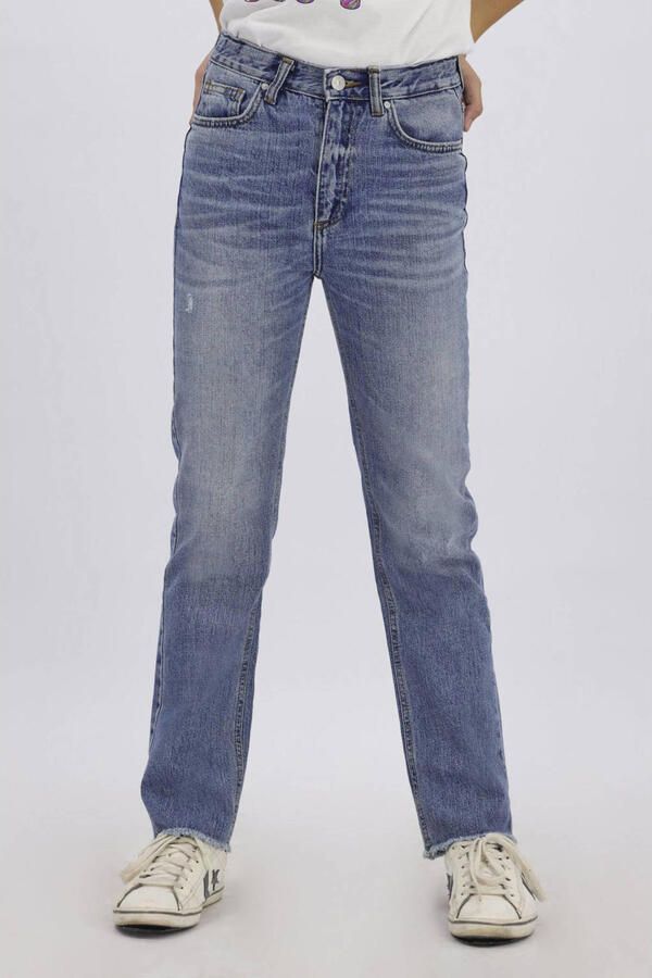 LTB high waist straight fit jeans Oliva G eliava wash Blauw Meisjes Denim 128