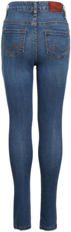 LTB high waist super skinny jeans Sophia marlin blue wash Blauw Meisjes Stretchdenim 128 - Foto 4
