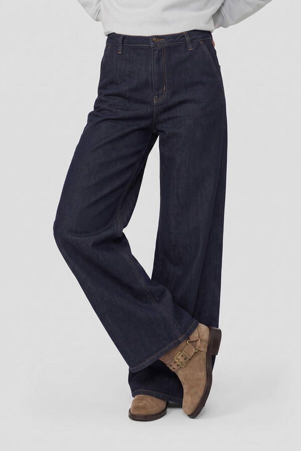 LTB high waist wide leg jeans donkerblauw