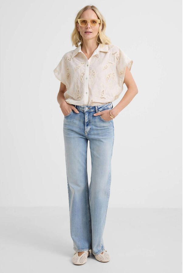 LTB high waist wide leg jeans medium blue denim - Foto 4