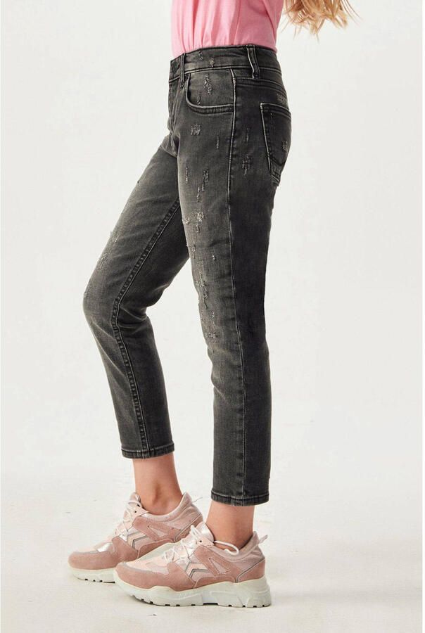 LTB mom jeans Eliana afon wash Zwart Meisjes Denim Effen 170