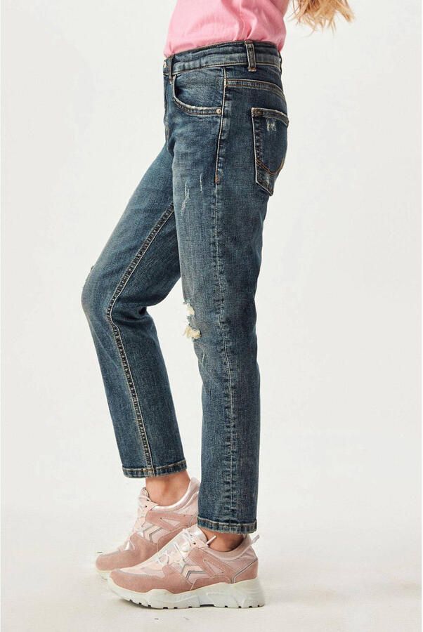 LTB mom jeans Eliana sadie wash Blauw Meisjes Denim Effen 128 - Foto 3