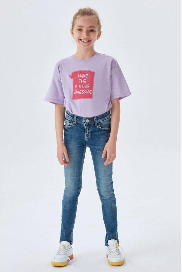 LTB skinny fit jeans ISABELLA G juana wash Blauw Meisjes Denim Effen 104 - Foto 4