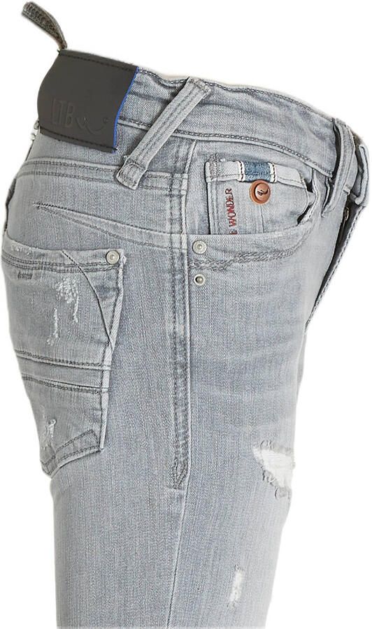 LTB skinny jeans Cayle talma wash Grijs Jongens Stretchdenim Effen 134 - Foto 2