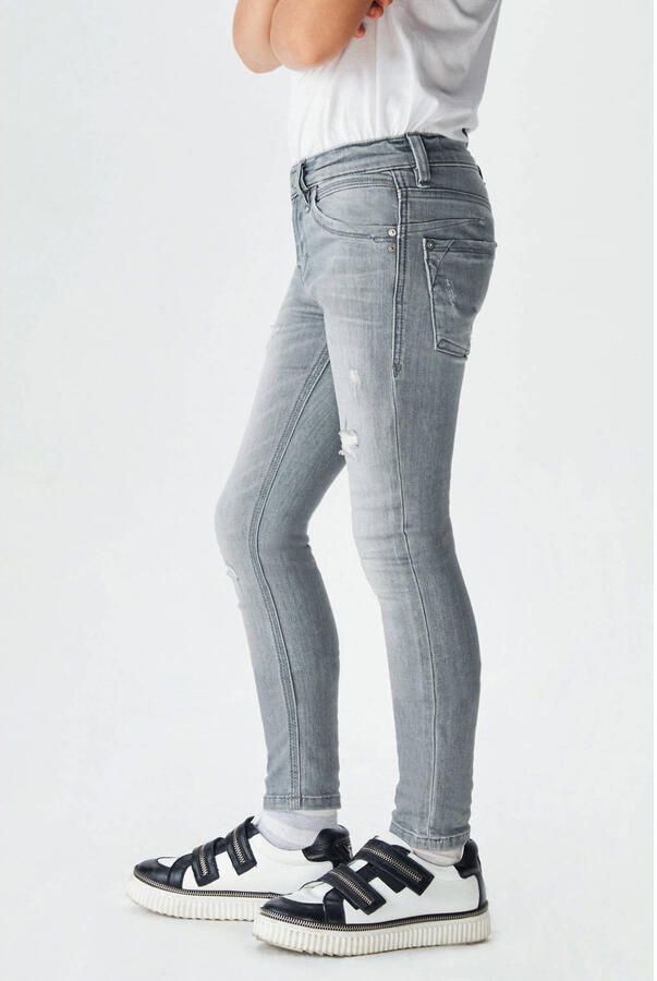 LTB skinny jeans Cayle talma wash Grijs Jongens Stretchdenim Effen 134 - Foto 3
