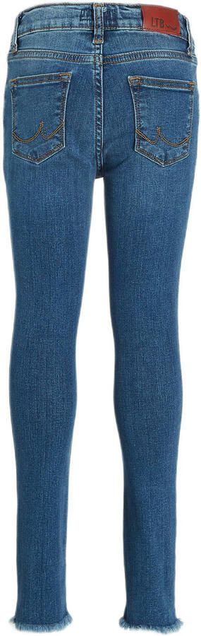 LTB skinny jeans mitenx x wash Blauw Meisjes Stretchdenim Effen 128
