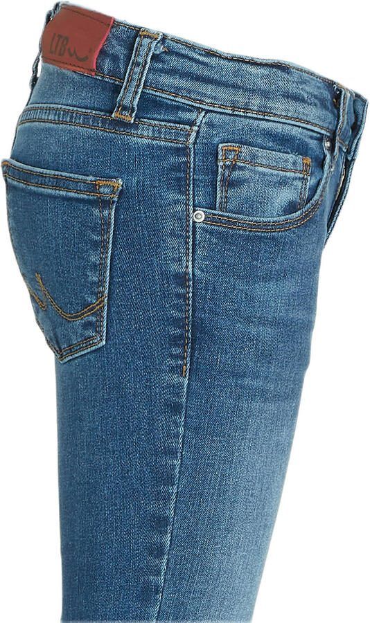 LTB skinny jeans mitenx x wash Blauw Meisjes Stretchdenim Effen 140 - Foto 4