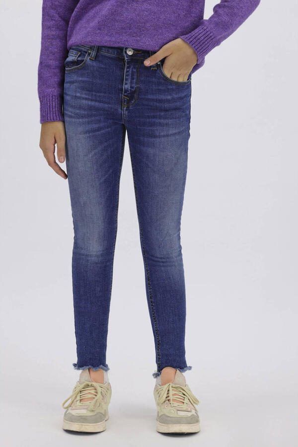 LTB skinny jeans mitenx x wash Blauw Meisjes Stretchdenim Effen 140 - Foto 2