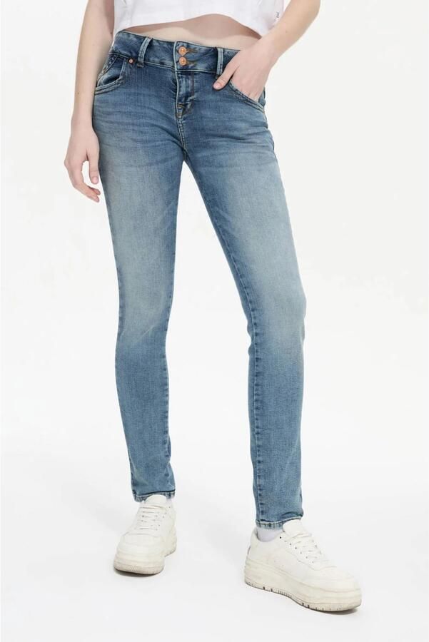 LTB Slim fit jeans MOLLY met dubbele knoopsluiting & stretch
