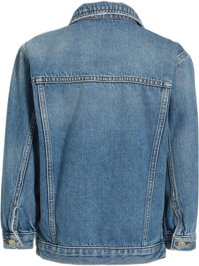 LTB spijkerjas Ronny G leva wash Blauw Meisjes Denim Klassieke kraag Effen 128
