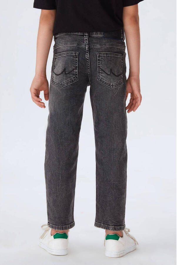 LTB straight fit jeans RENNY B black olive wash Zwart Jongens Denim Effen 104 - Foto 3