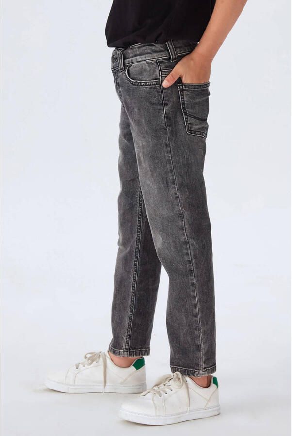 LTB straight fit jeans RENNY B black olive wash Zwart Jongens Denim Effen 152 - Foto 4