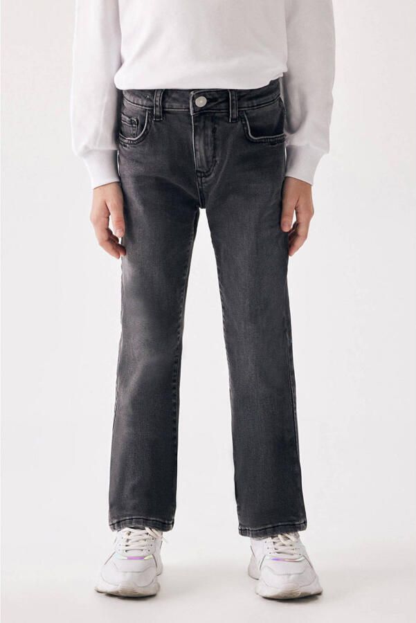 LTB straight fit jeans DEONNE G dust wash Grijs Meisjes Denim Effen 116