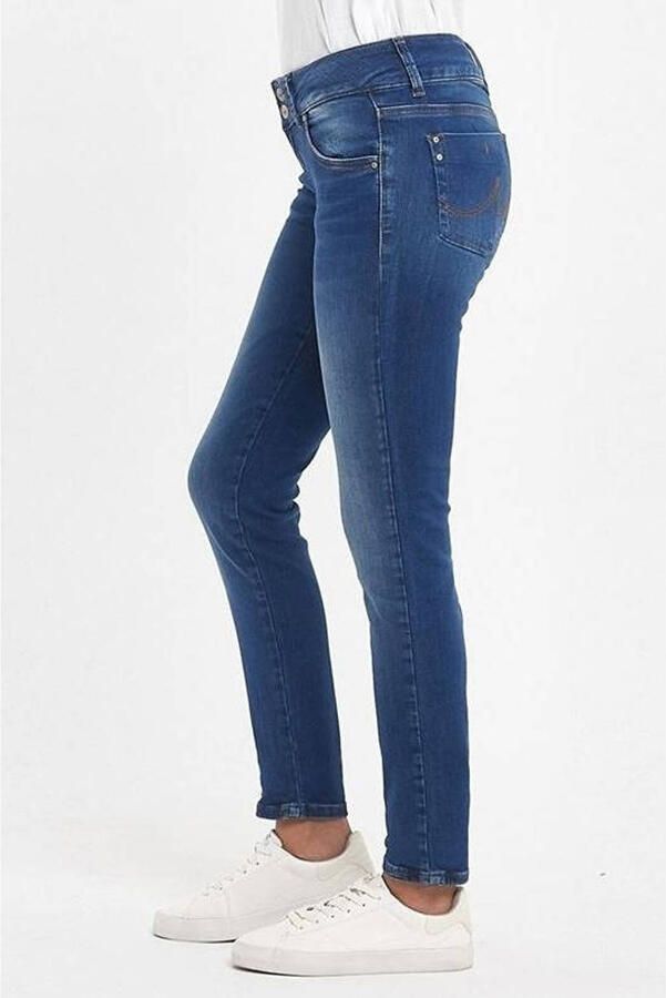 LTB Slim fit jeans MOLLY met comfortabele band met dubbele knoop