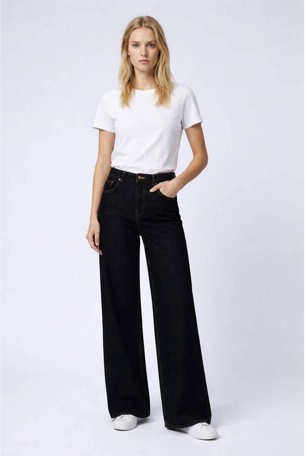 LTB wide leg jeans donkerblauw