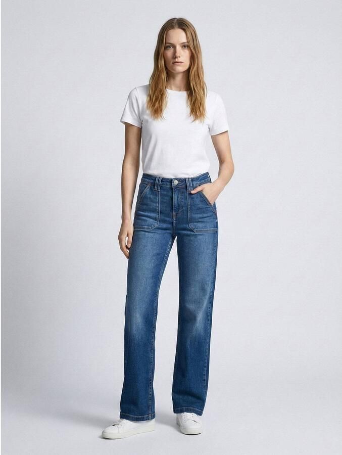 LTB wide leg jeans medium blue denim