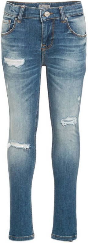 LTB skinny jeans Amy laine wash Blauw Meisjes Stretchdenim Effen 128