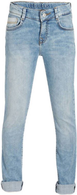 LTB slim fit jeans New Cooper ennio wash Blauw Jongens Stretchdenim Effen 164