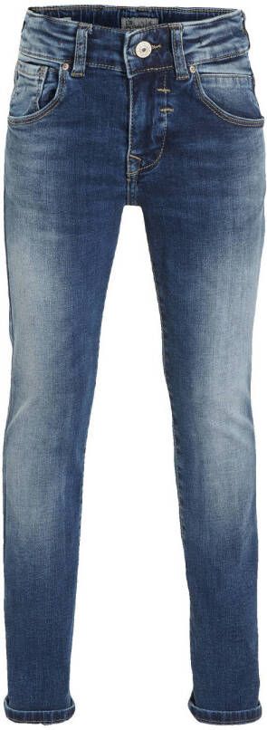 LTB slim fit jeans Rafiel tauri undamaged wash Blauw Jongens Denim Effen 152