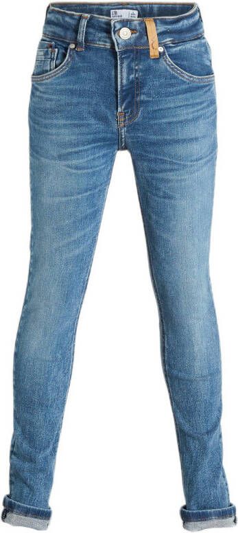 LTB slim fit jeans Smarty H tiria wash Blauw Jongens Stretchdenim Effen 146