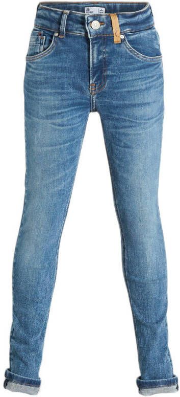 LTB slim fit jeans Smarty H tiria wash Blauw Jongens Stretchdenim Effen 104