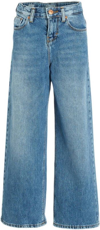 LTB wide leg jeans sofiane wash Blauw Meisjes Denim Effen 134