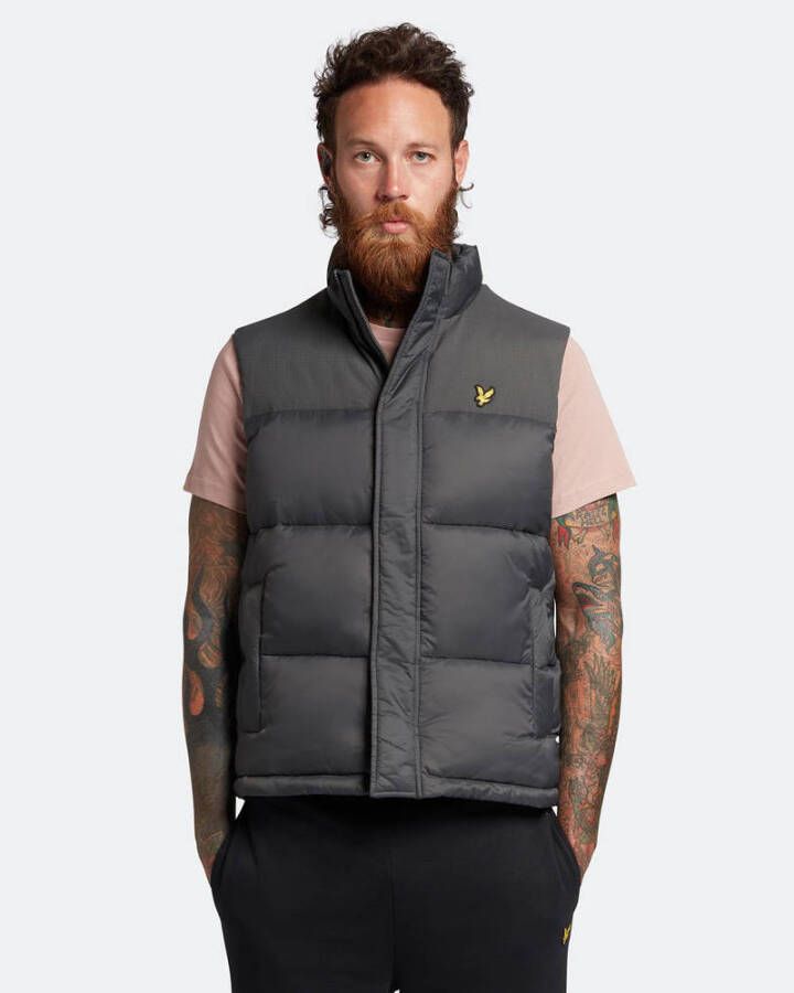 Lyle & Scott Veelzijdig Lichtgewicht Wadded Gilet Gray Heren