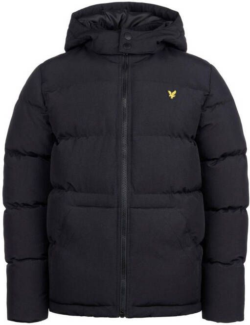 Lyle & Scott gewatteerde winterjas zwart