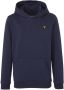 Lyle & Scott hoodie met borduursels donkerblauw Sweater Jongens Katoen Capuchon 110-116 - Thumbnail 2