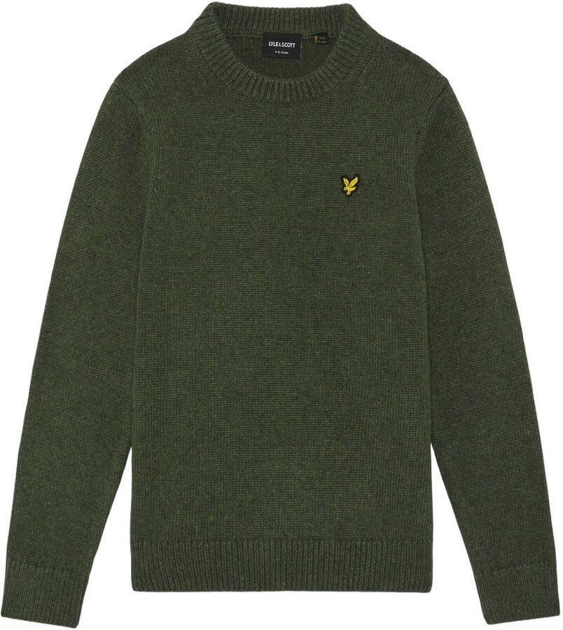 Lyle & Scott gebreide sweater donkergroen