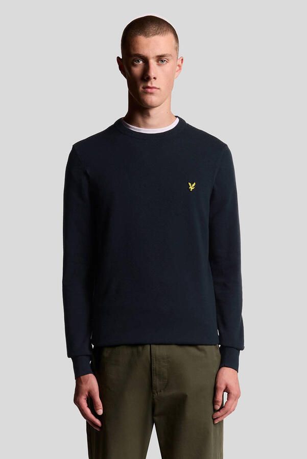 Lyle & Scott gebreide trui donkerblauw
