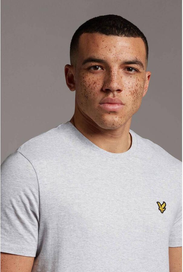 Lyle & Scott T-shirt Lyle & Scott TS400VOG PLAIN-D24 LIGHT GREY MARL - Foto 3