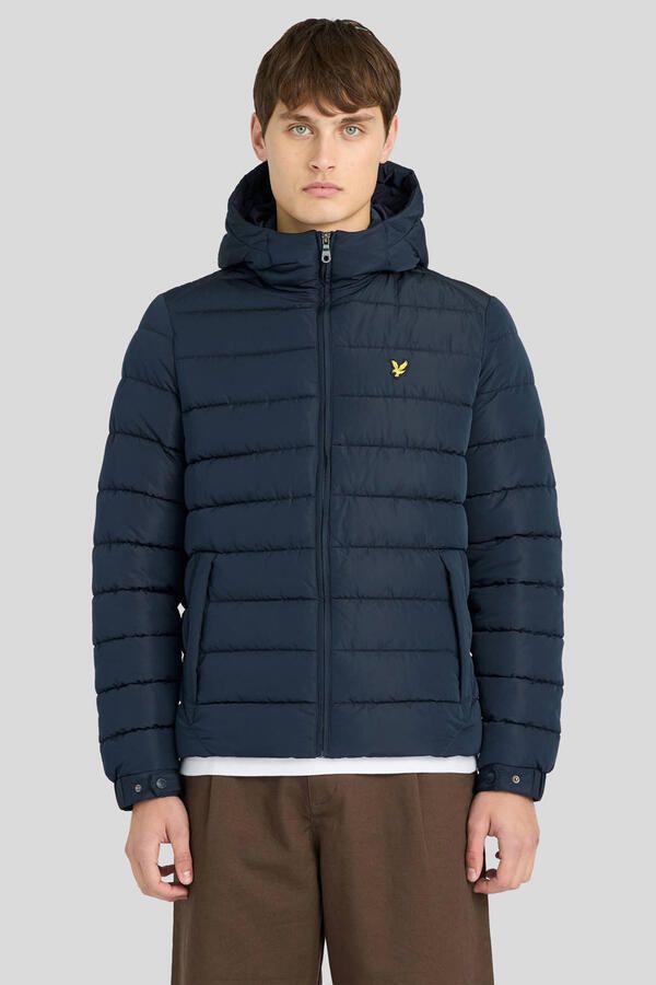 Lyle & Scott gewatteerde jas donkerblauw