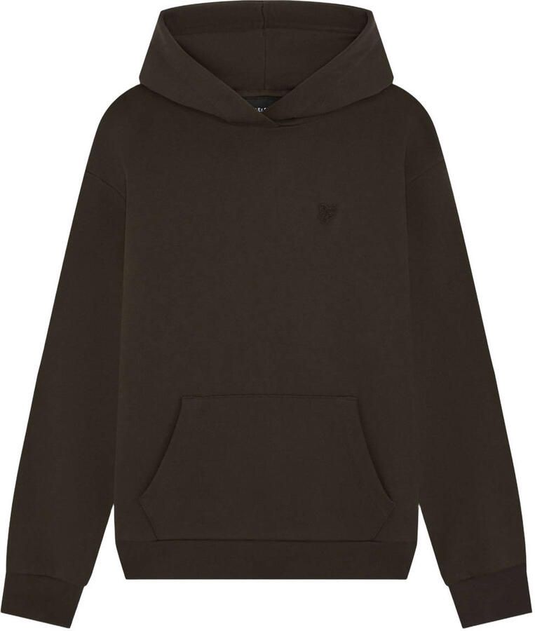 LYLE & SCOTT Jongens Truien & Vesten Heavy Weight Drop Shoulder Hoodie Bruin - Foto 3