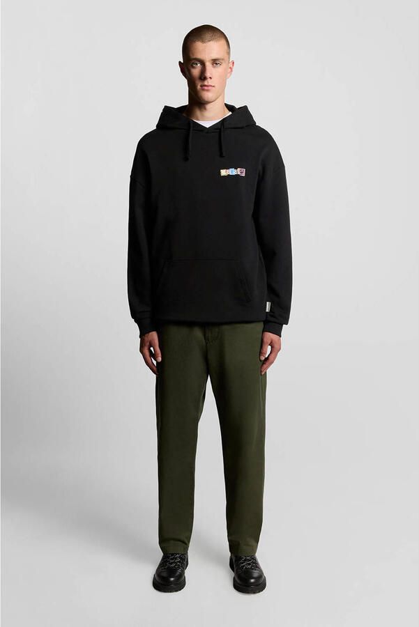 Lyle & Scott hoodie met backprint zwart - Foto 3
