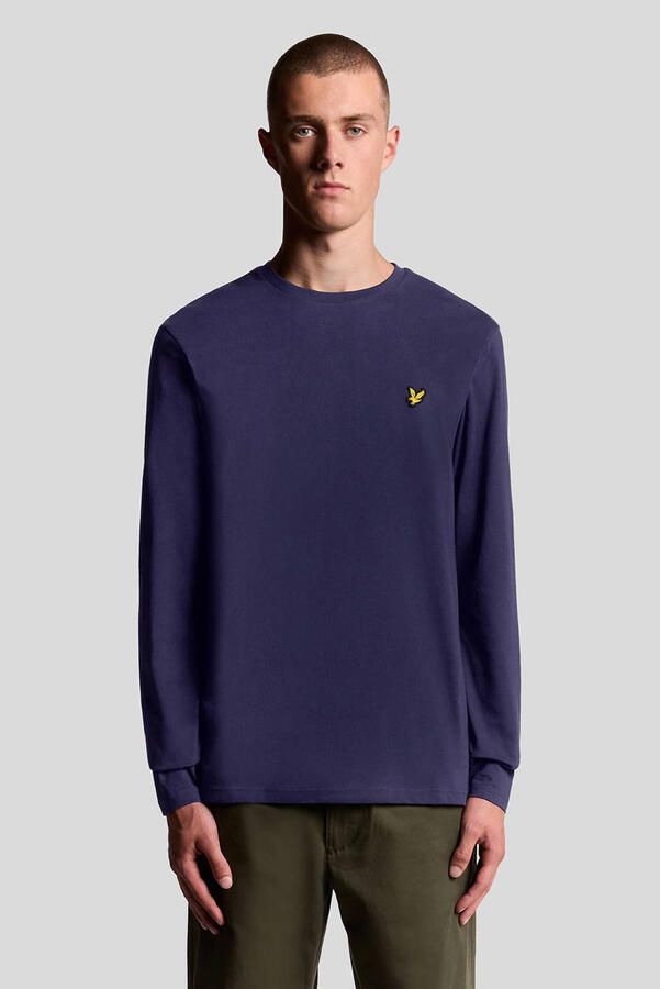 Lyle & Scott Lyle and Scott Longsleeve T-shirt Donkerblauw Blauw Heren - Foto 3