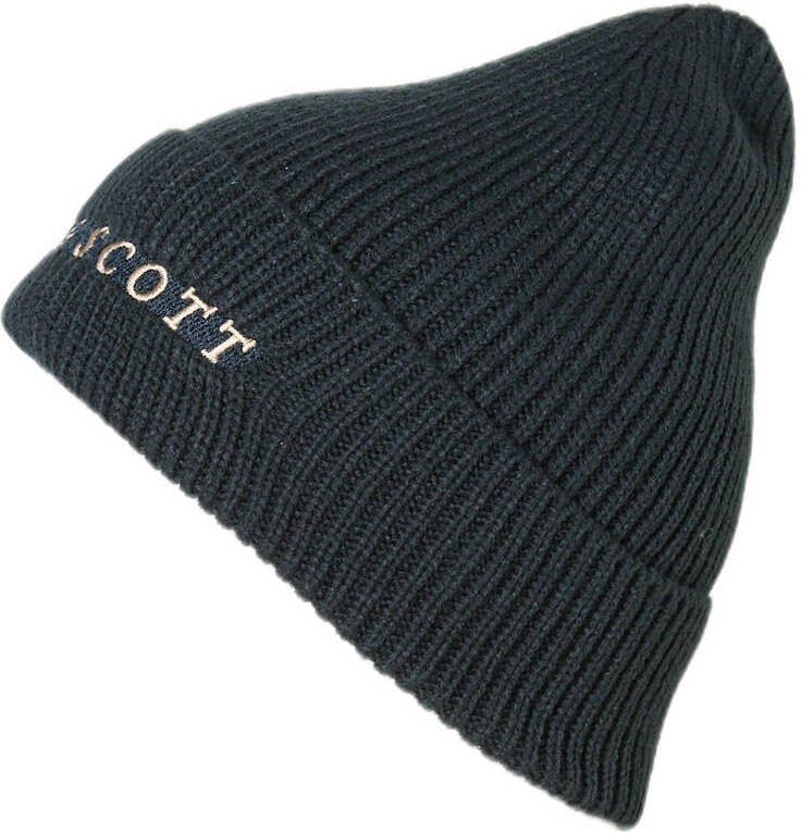 Lyle & Scott muts met logo donkerblauw - Foto 2