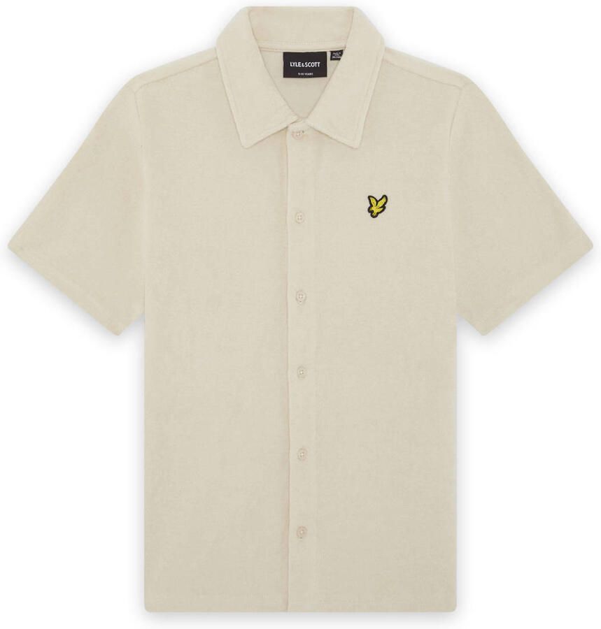 LYLE & SCOTT Polo's & T-shirts Ss Towelling Shirt Creme - Foto 4