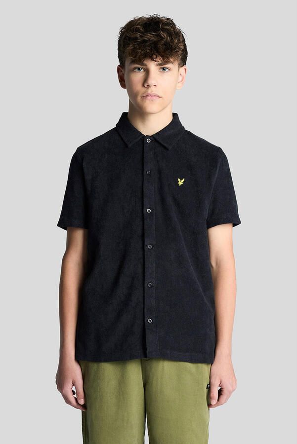LYLE & SCOTT Polo's & T-shirts Ss Towelling Shirt Zwart - Foto 3