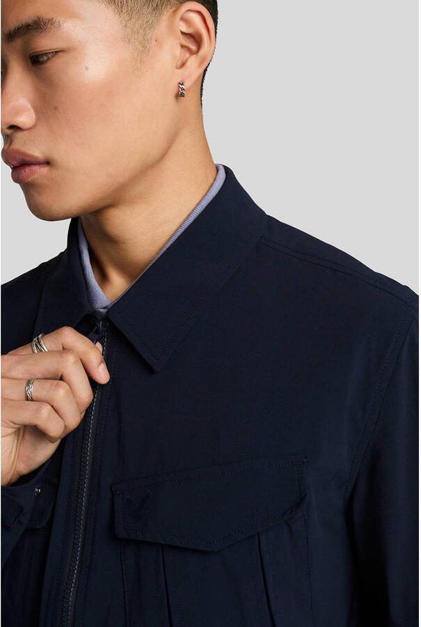 Lyle & Scott LS Geweven Shirts Nylon Zak Overshirt Blue Heren - Foto 2