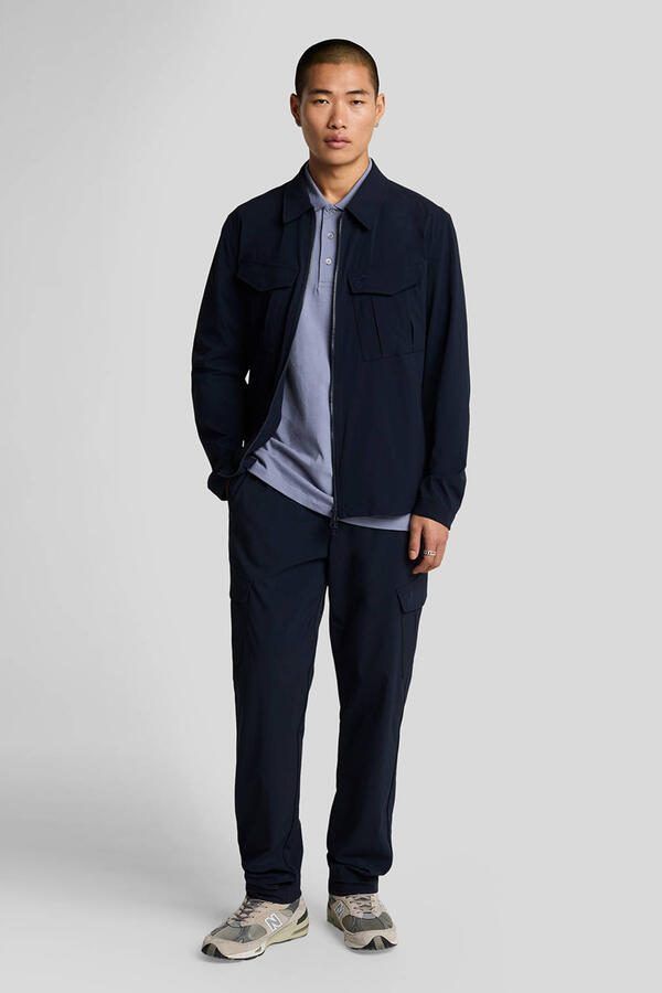 Lyle & Scott LS Geweven Shirts Nylon Zak Overshirt Blue Heren - Foto 3