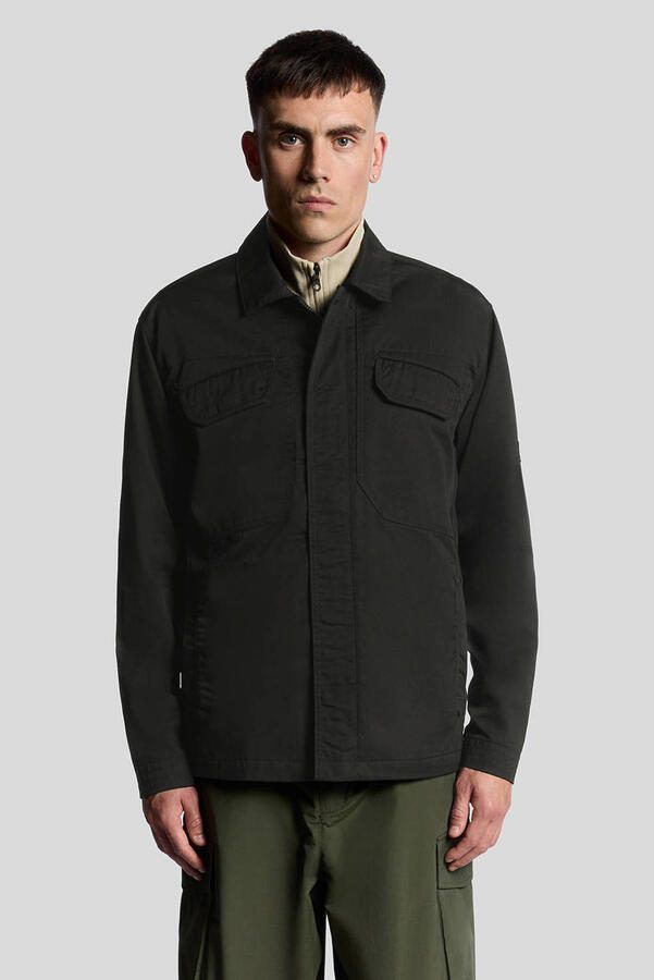 Lyle & Scott overshirt zwart