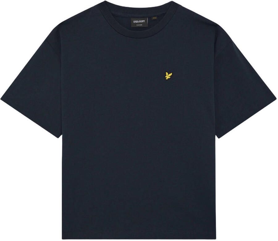 LYLE & SCOTT Jongens Polo's & T-shirts Heavy Weight Relaxed T-shirt Zwart - Foto 3