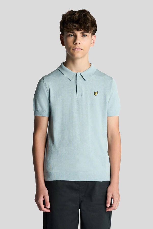 LYLE & SCOTT Jongens Polo's & T-shirts Knitted Polo Shirt Boys Lichtblauw - Foto 3