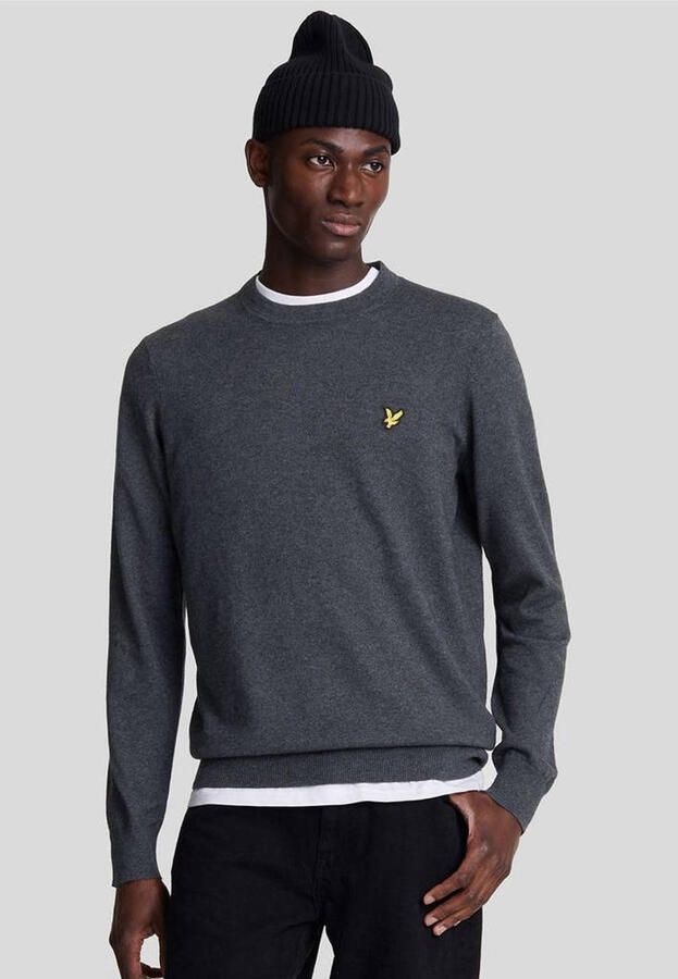 Lyle & Scott Trui Lyle & Scott Cotton Merino Crew Neck Jumper KN2110VC
