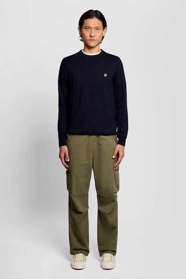 LYLE & SCOTT Heren Truien & Vesten Cotton Merino Crew Neck Jumper Donkerblauw - Foto 6