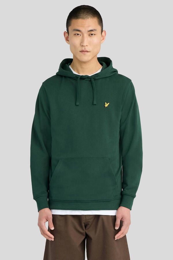 Lyle & Scott Sweater Lyle & Scott ML416VOG PULLOVER HOODIE-W486 DARK GREEN